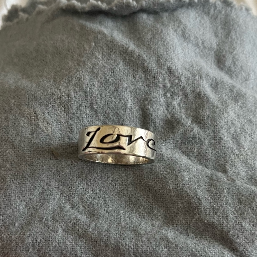 James Avery Love Ring Silver
